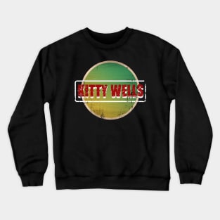 Kitty Wells Text Design Crewneck Sweatshirt